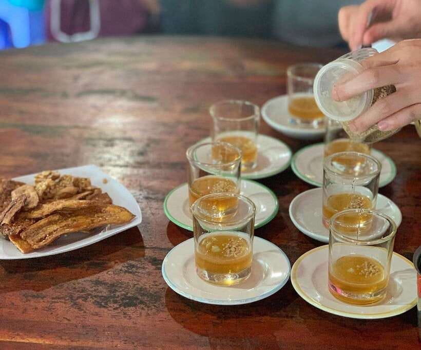 From HCMC: Mekong Delta and Vinh Trang Pagoda 1 day - Fruit Gardens, Honey Tea, and Coconut Candy