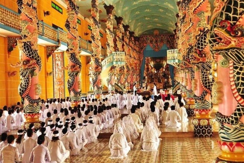 From Ho Chi Minh: Black Virgin Mountain& Cao Dai Temple tour - Cao Dai Temple and its remarkable religious mix