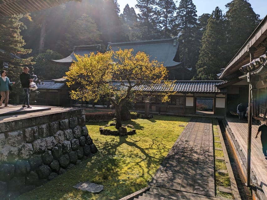From Kanazawa: Eiheiji Buddhist Temple & Fukui Castle Town - A rainbow of folded cranes at the city shrine