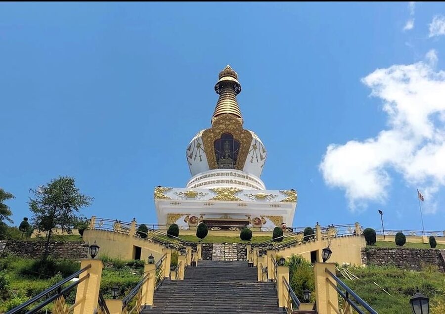 From Kathmandu: 2 Stupas and Kopan Monastery Spiritual Tour - Boudhanath Stupa: ending among pilgrims and prayer wheels