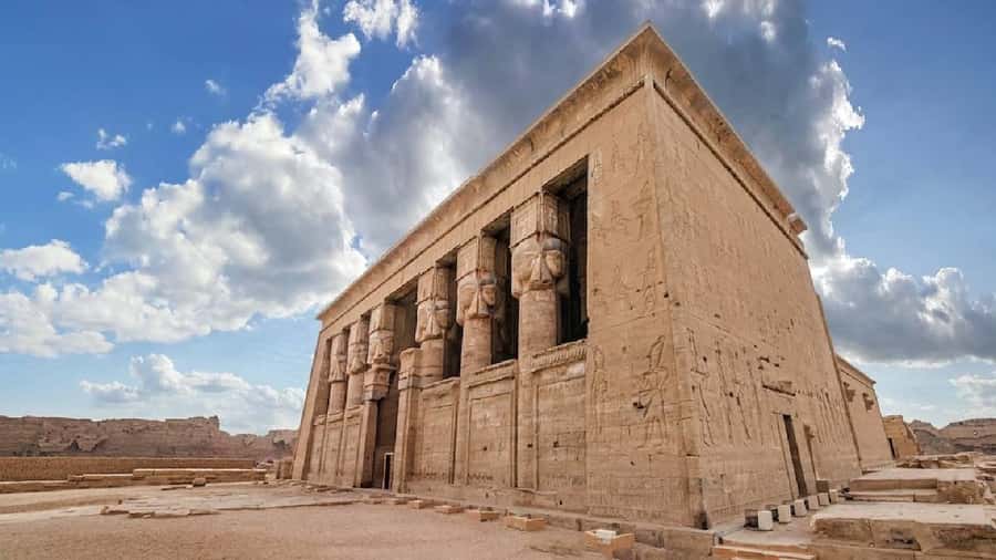 From Luxor: Abydos & Dendera Temples on a Private Day Tour. - Dendera’s Temple of Hathor and its surviving color