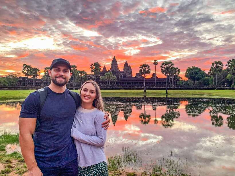 From Siem Reap: Angkor Wat Full-Day Private Tour & Sunrise - Entering Angkor Thom through the Ancient Gate
