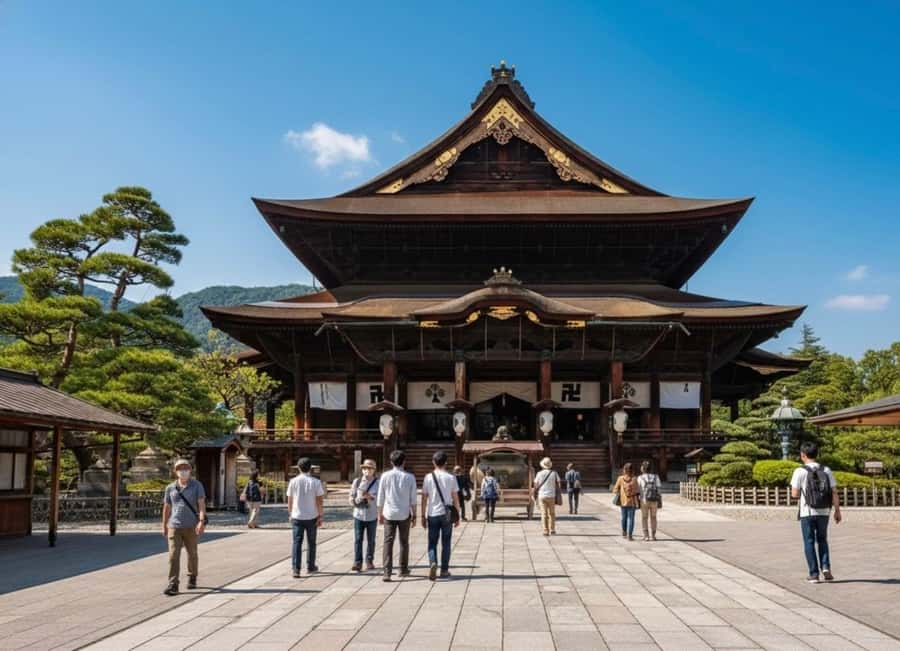 From Tokyo: Snow Monkeys and Zenkoji Temple Day Trip - Zenkoji Temple and the path toward enlightenment