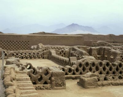 From Trujillo: Temple of the Moon and Sun and Chan Chan