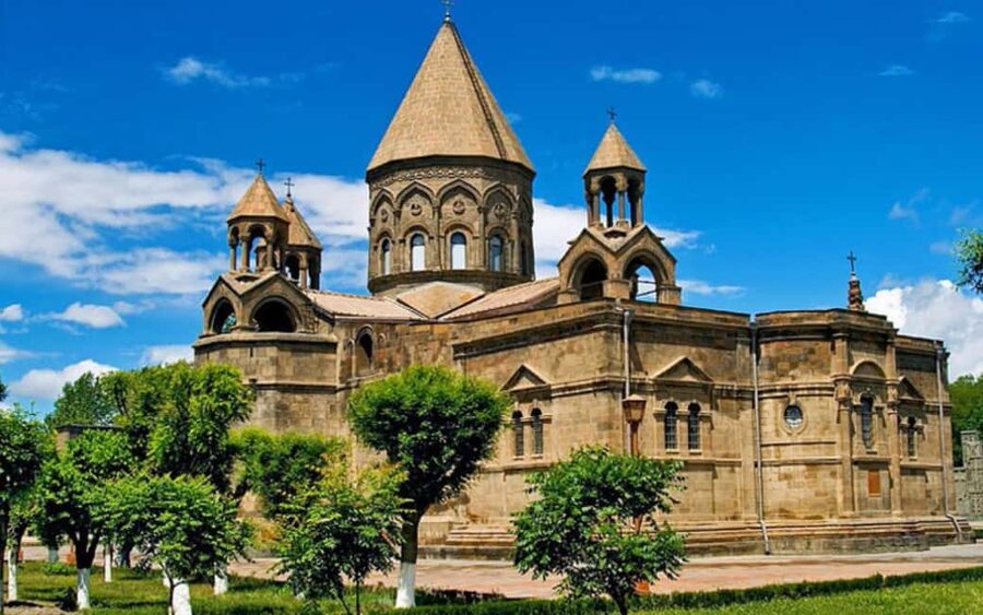 From Yerevan: Echmiadzin cathedral and Zvartnots temple - Saint Hripsime and the story beneath the church