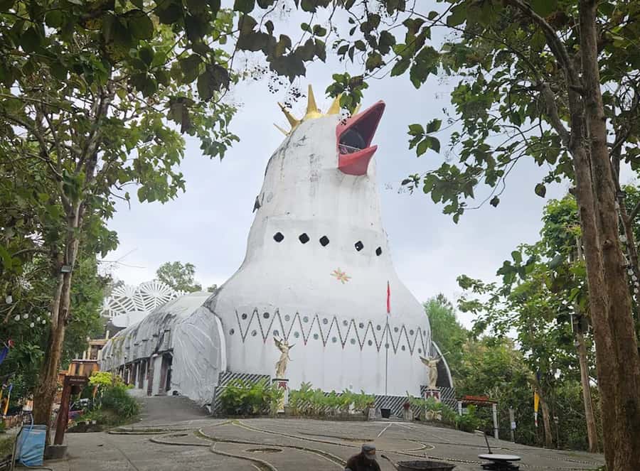 From Yogyakarta: Borobudur, Chicken Church & Mendut Temple - Chicken Church and the hill above Borobudur