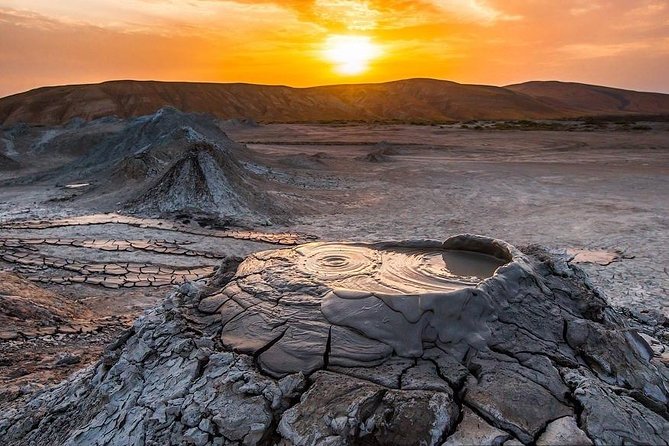 Gobustan, Mud Volcano, Burning Mountain and Fire Temple Tour - Gobustan’s Stone Age carvings and ravines