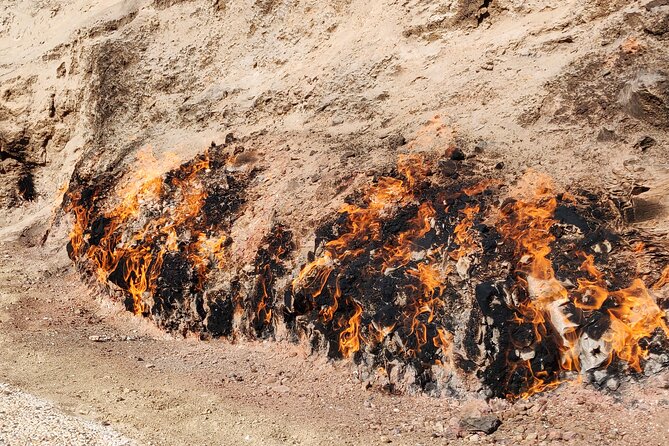 Gobustan, Mud volcanoes, Fire temple, Fire mountain PRIVATE TOUR - Yanardag’s burning hillside near Baku