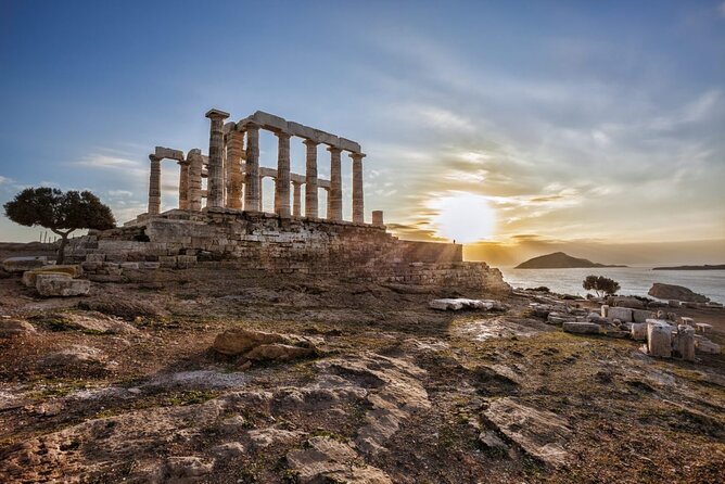 Half day Cape Sounion Sunset Views at the Poseidon Temple Tesla - The Private Ride From Athens