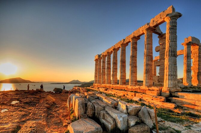 Half day Cape Sounion Sunset Views at the Poseidon Temple Tesla - The Athenian Riviera Along the Saronic Gulf