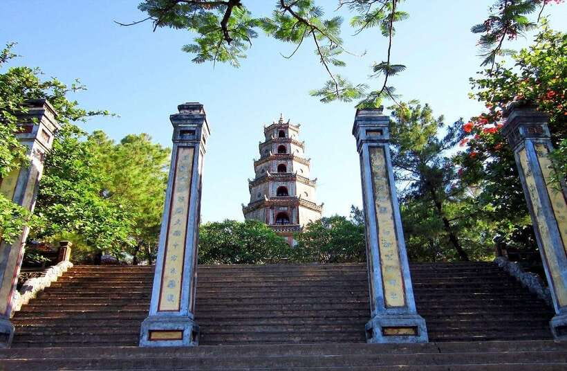 Hue City Motorbike Tour to Countryside, Pagoda & Royal Tombs - Tu Hieu Pagoda and the retired eunuchs
