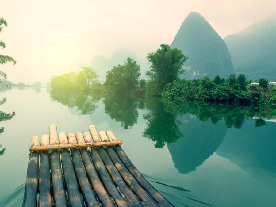 Khao Sok: Private Bamboo Rafting & Jungle Cave Temple Tour - Thai coffee in a bamboo mug