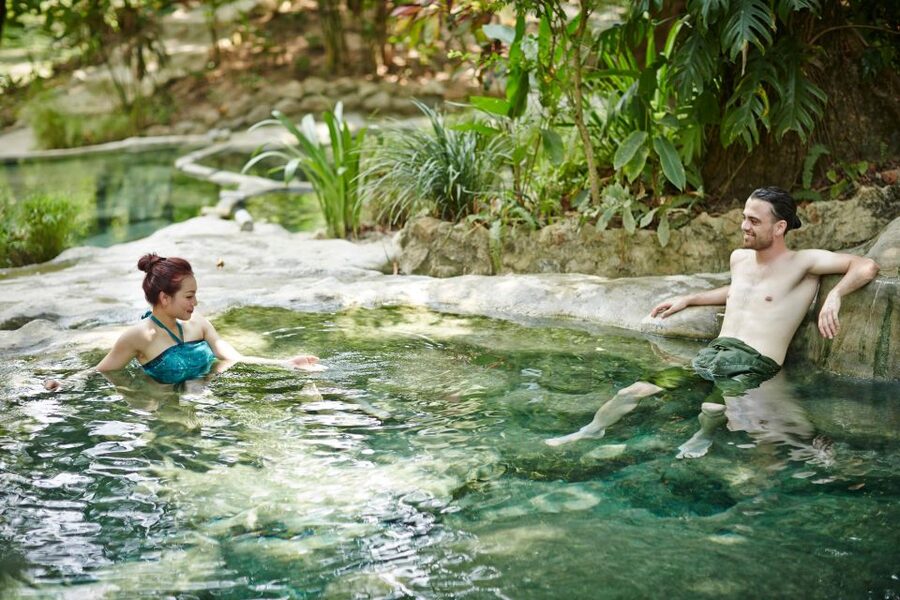 Krabi Outback Explorer with Visit of Tiger Cave Temple - The Blue Pool is a short walk with a seasonal catch