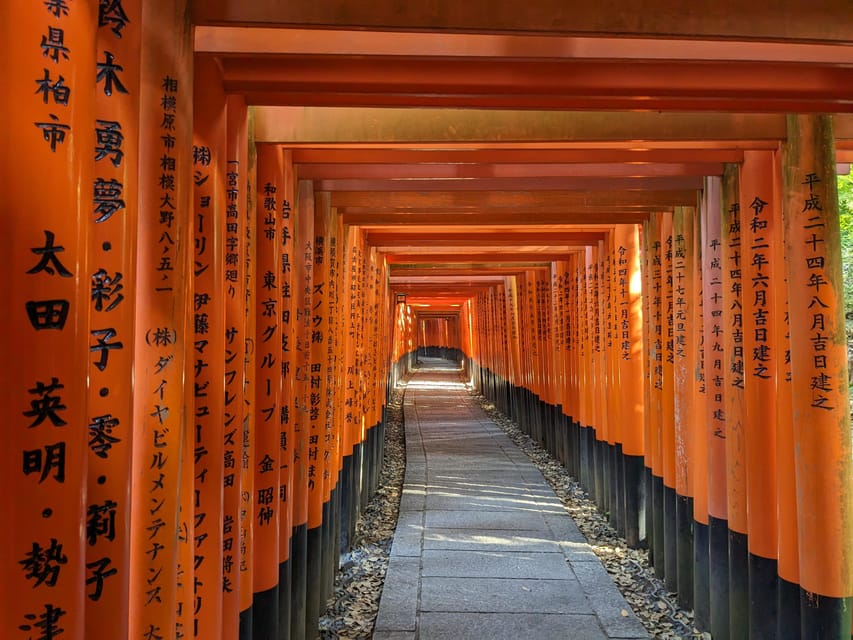 Kyoto: Early Morning Fushimi Inari Shrine - Beat the Crowds - Walking through the orange torii tunnels