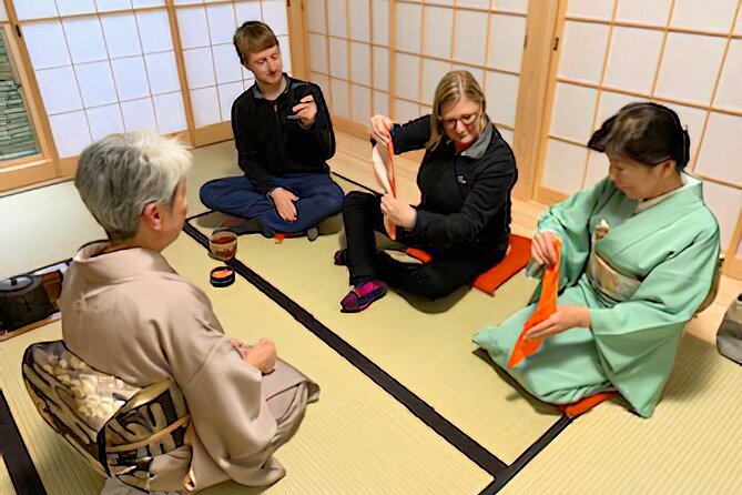 KYOTO Tea Ceremony with kimono near by Imamiya Jinjya Shrine - Watching the Tea Master Prepare Matcha