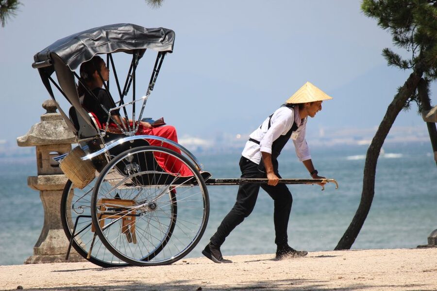 Miyajima: Private Rickshaw Tour to Itsukushima Shrine - Deer, photos, and the small details