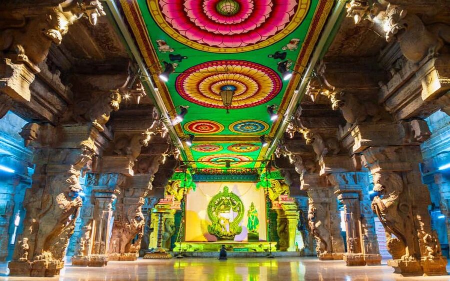 Night Ceremony at Madurai Meenakshi Amman Temple Tour - Entering Meenakshi Amman Temple respectfully