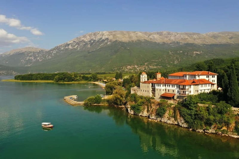 Ohrid: East Coast and St. Naum Monastery Full-Day Boat Tour - Zaum, a church and beach reached only by boat