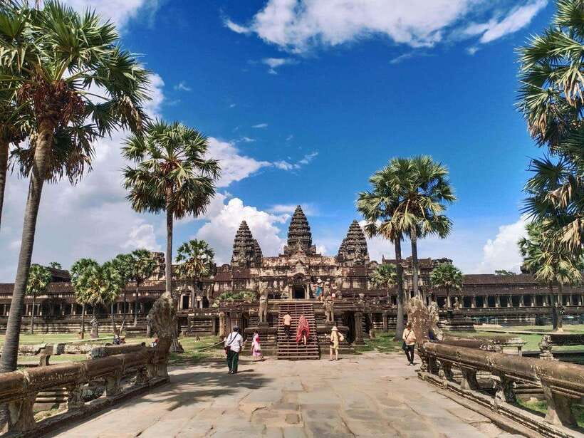 One Day Angkor Wat Trip with Sunrise - Ta Prohm and the roots over the stones