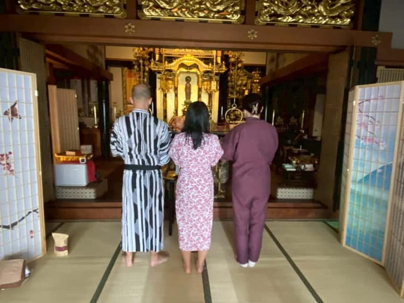 Osaka: Mind & Spirit Balance Temple Reiki Healing - Incense, bell meditation, and Japanese worship customs