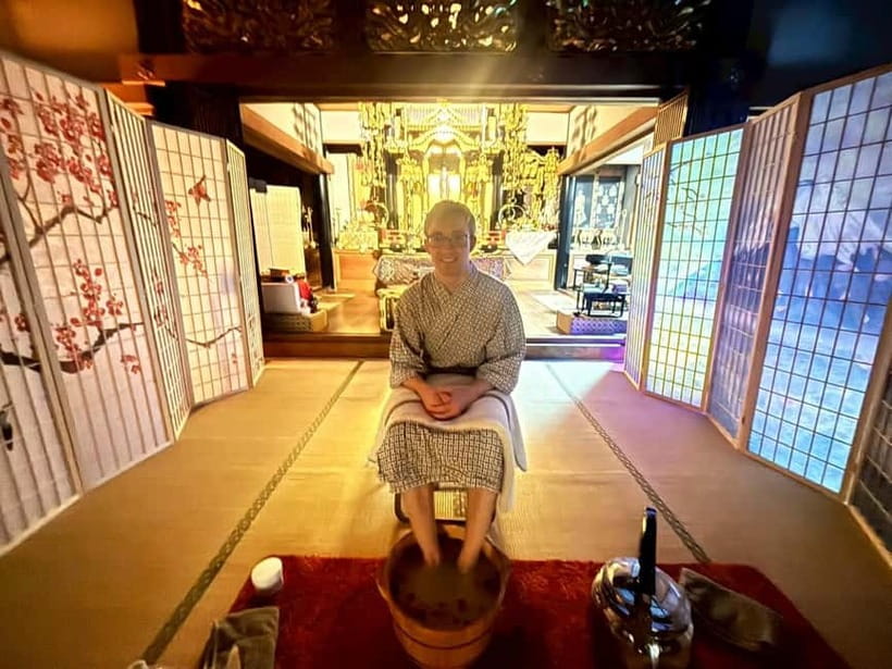 Osaka Temple Head Spa &Matcha Facial – Refresh & Glow〈90min〉 - Starting with incense, bells, and temple customs