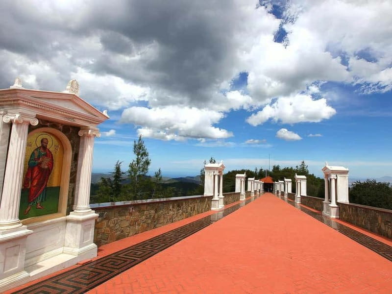 Paphos: Troodos, Omodos & Kykkos Monastery Full-Day Tour - Kykkos Monastery and the icon of the Virgin Mary