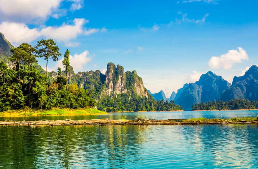Phuket:Cheow Lan Lake & Kho-Sok,Bamboo Rafting,Monkey Temple - Cheow Lan Lake gives this tour its purpose