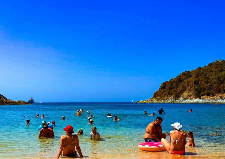Phuket: PromthepCape,Swim Ya-Nui Beach,Buddha,Chalong Temple - Big Buddha above Kata, Karon, and Chalong Bay