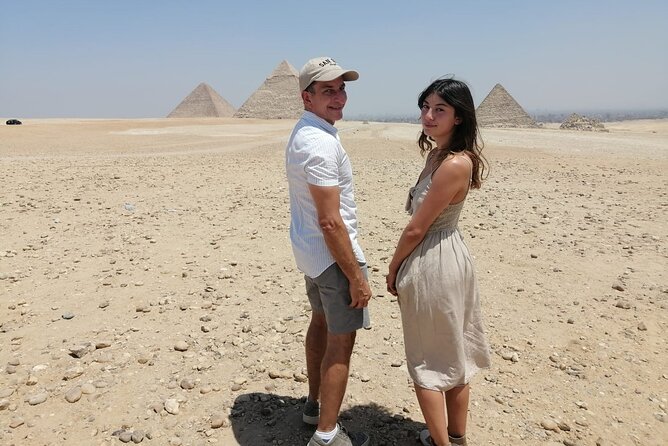 Private Giza pyramid,sphinx, Mummification temple& inside pyramid - The Great Pyramids: scale, stone, and clear views