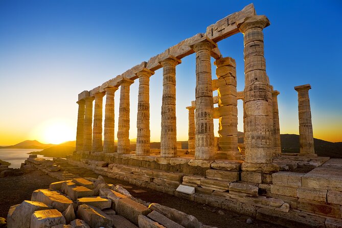 Private Sunset tour to Cape Sounion/Temple of Poseidon - Lake Vouliagmeni: a five-minute look at unusual water