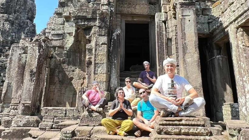 Siem Reap: Angkor Sunrise 1- or 2-Day Guided Temples Tour - Angkor Thom and Bayon’s stone faces