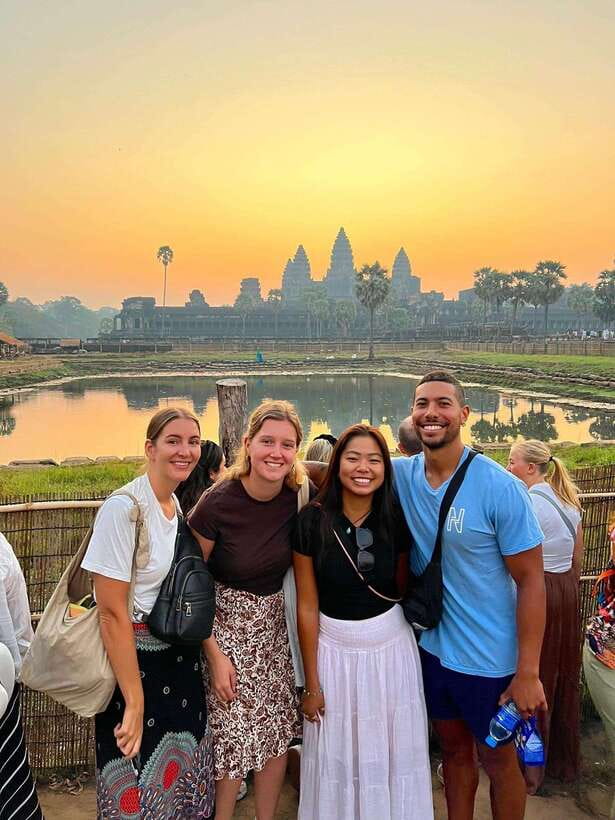 Siem Reap: Angkor Wat Sunrise and Full-Day Sightseeing Tour - The South Gate and its stone causeway