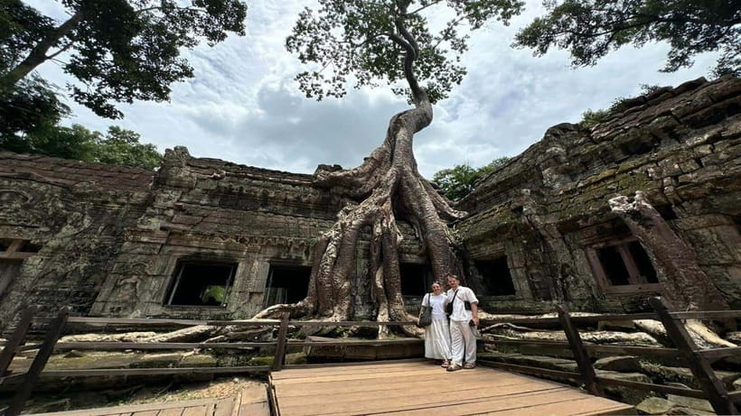 Small-Group Explore Angkor Wat Sunrise Tour with Guide - Ta Prohm and the tree-covered ruins