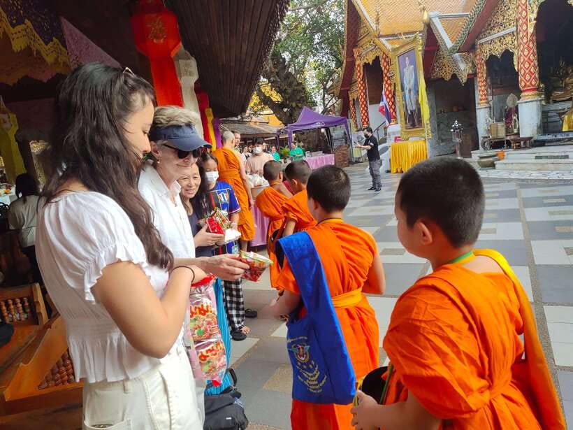 Spiritual Sunrise Wat Doi Suthep, Pha Lat, Alms & Meditation - The 5:00 am pickup and mountain drive