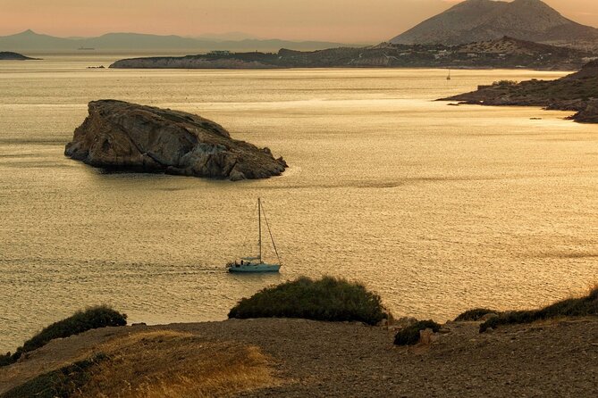 Sunset & swimming at Cape Sounio, Poseidon temple - Lake Vouliagmeni: a brief look at nature