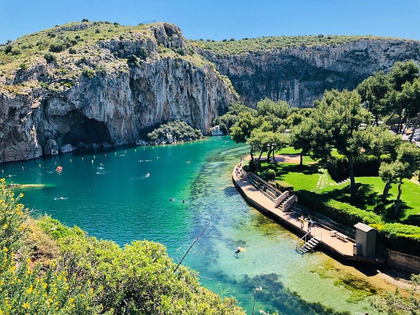 Temple of Poseidon - Vouliagmeni Lake and the first photo stop