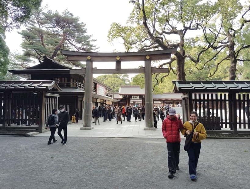 Tokyo: Meiji Jingu Shrine & Inner Garden Guided Tour (2h) - Crossing the grand torii and learning shrine etiquette
