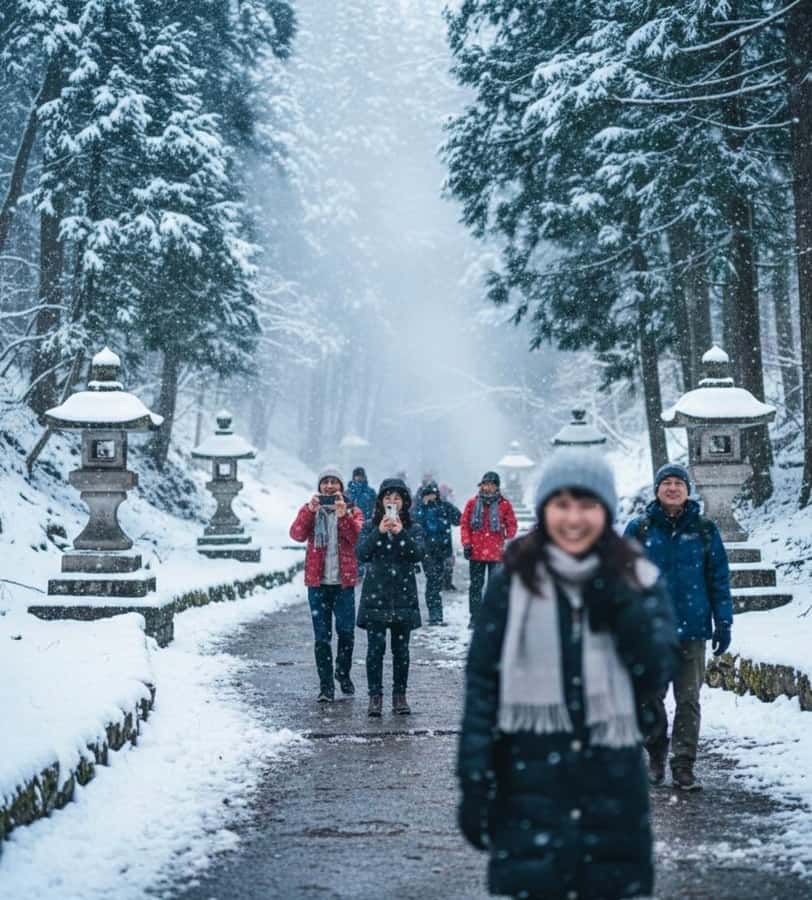 Tokyo: Snow Monkey and Zenkoji Temple Day Trip In Low Price - Jigokudani Valley and the hot springs