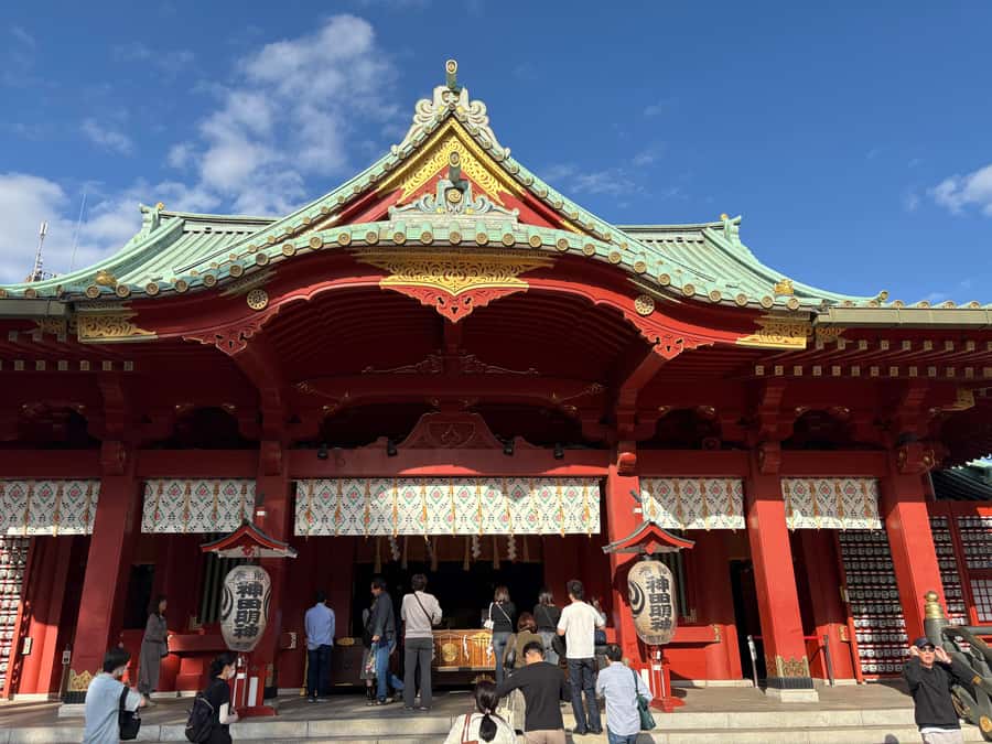 Tokyo: Visit 5 Shrines & Collect Goshuin on Private Tour - Red torii and blessings at Hie Shrine