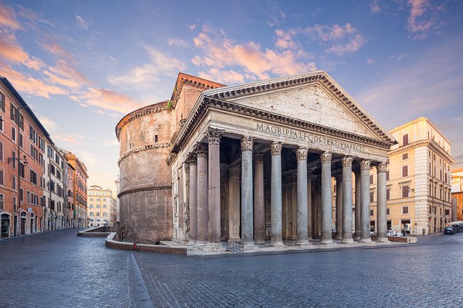 Walking Guided Tour and Rome's Iconic Temple Pantheon Entrance - Key points at a glance