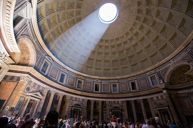 Walking Guided Tour and Rome's Iconic Temple Pantheon Entrance - The Pantheon’s exterior and ancient design